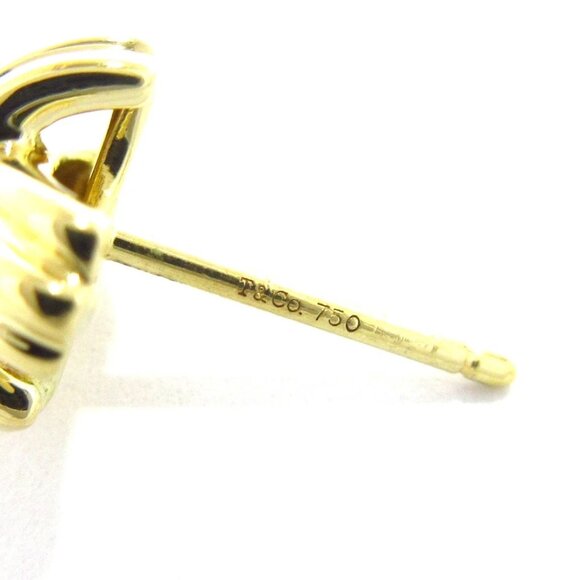 TIFFANY&Co. Signature 18K Yellow Gold Earrings 876-072325 - Picture 6 of 8